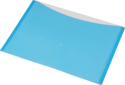 Panta Plast Irattartó tasak, A4, PP, patentos, két zsebes,pasztell kék