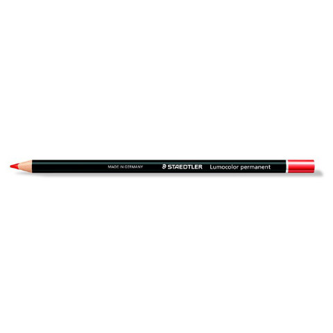 Staedtler 'Lumocolor' mindenre író ceruza, henger alakú, piros