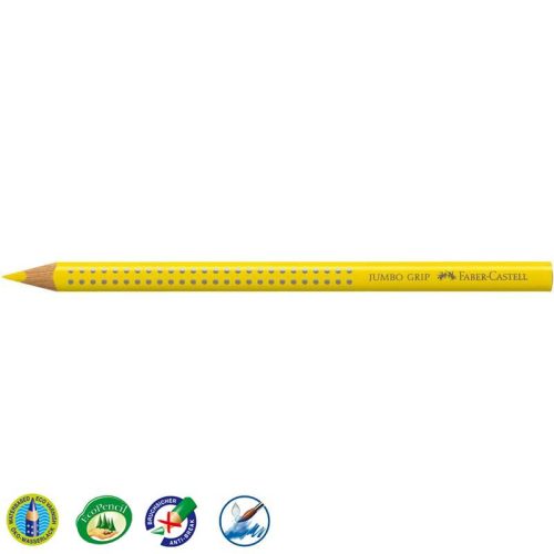 Faber-Castell 'Colour Jumbo Grip' színes ceruza, háromszögletű, sárga