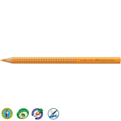Faber-Castell 'Colour Jumbo Grip' színes ceruza, háromszögletű, narancs
