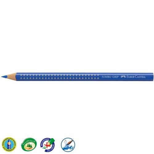 Faber-Castell 'Colour Jumbo Grip' színes ceruza, háromszögletű, közép kék