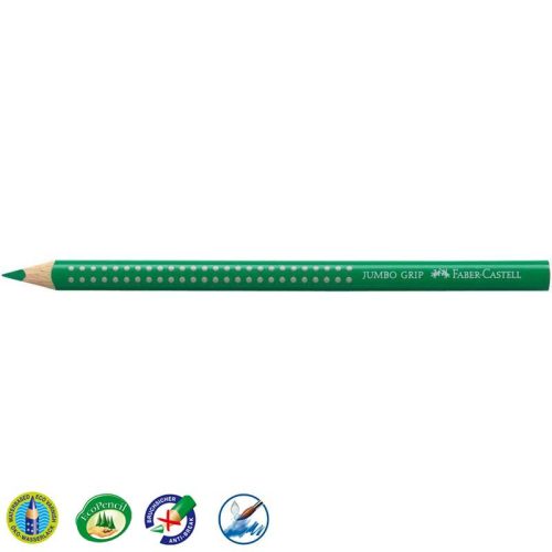 Faber-Castell 'Colour Jumbo Grip' színes ceruza, háromszögletű, zöld