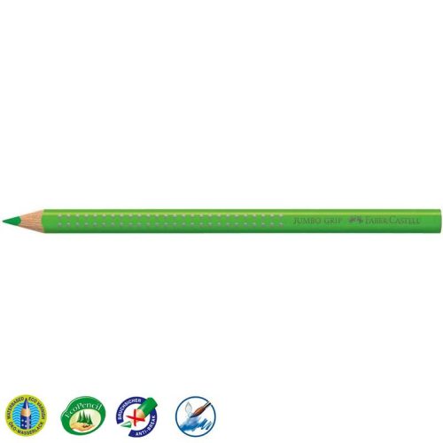 Faber-Castell 'Colour Jumbo Grip' színes ceruza, háromszögletű, világos zöld