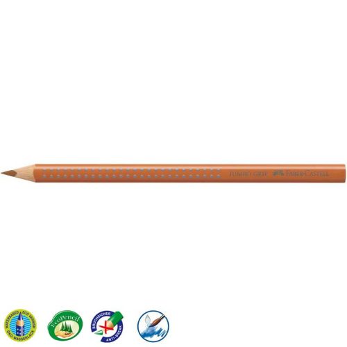 Faber-Castell 'Colour Jumbo Grip' színes ceruza, háromszögletű, barna