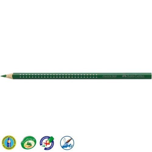Faber-Castell 'Colour Grip' színes ceruza, háromszögletű, sötétzöld