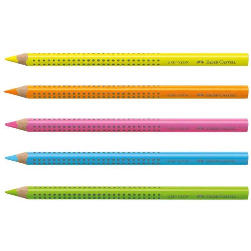 Faber-Castell 'Jumbo Grip Neon' színes ceruza, háromszögletű, neon sárga