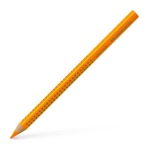Faber-Castell 'Jumbo Grip Neon' színes ceruza, háromszögletű, neon narancs