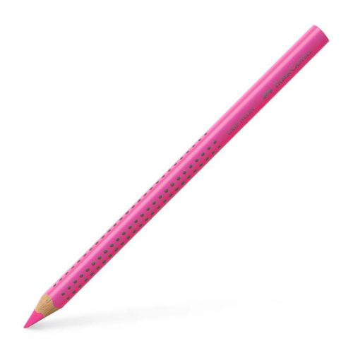 Faber-Castell 'Jumbo Grip Neon' színes ceruza, háromszögletű, neon pink
