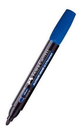 Faber-Castell 'Multimark Winner 52' alkoholos marker, kerekített végű, kék