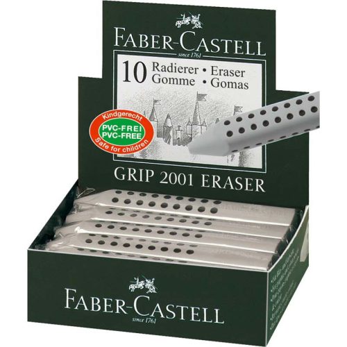 Faber-Castell 'Grip 2001 Eraser' radír, szürke