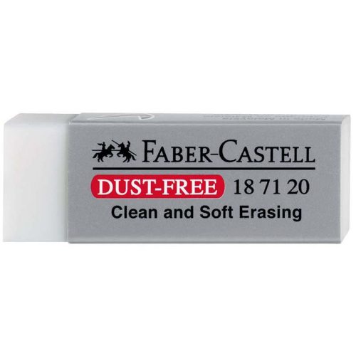 Faber-Castell 'Dust Free Eraser' radír papírtokban, fehér