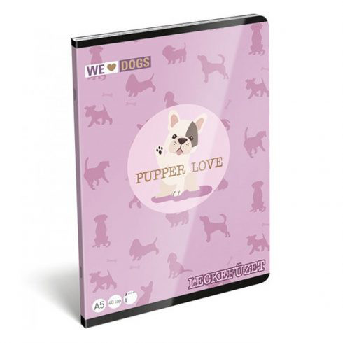 Lizzy  Card A/5 leckefüzet We Love Dogs Pups
