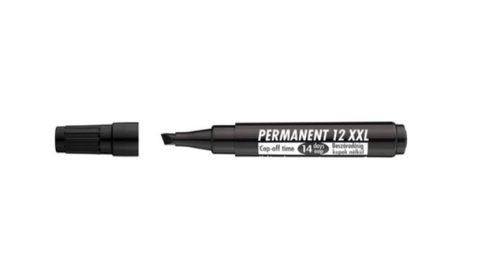 ICO PERMANENT 12 XXL vágott végű alkoholos marker, fekete