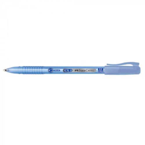 Faber-Castell 'CX-5' golyóstoll, kupakos, kék