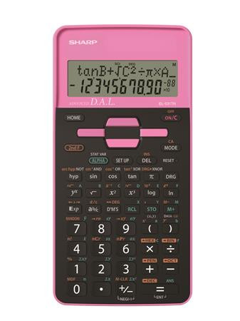 Sharp tudományos számológép, 273 funkciós, 12 digites, pink