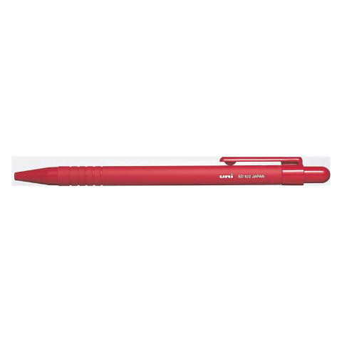 UNI 'SD-102' Golyóstoll, 0,3 mm, nyomógombos,piros