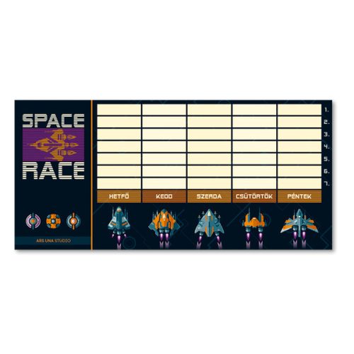 ARS UNA egylapos órarend Space Race 5143