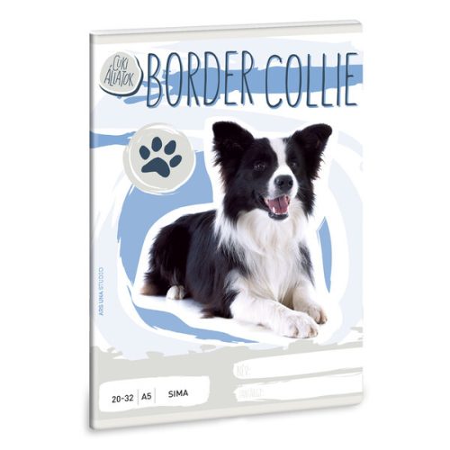 Ars Una "Cuki-Border Collie"  A/5 tűzött sima füzet (5031)