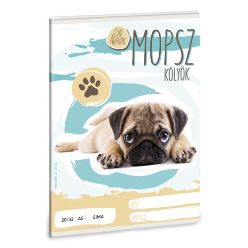 Ars Una "Cuki-Mopsz" A/5 tűzött sima füzet (5035)