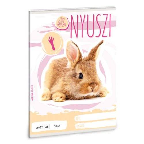 Ars Una "Cuki-Nyuszi"  A/5 tűzött sima füzet (5036)