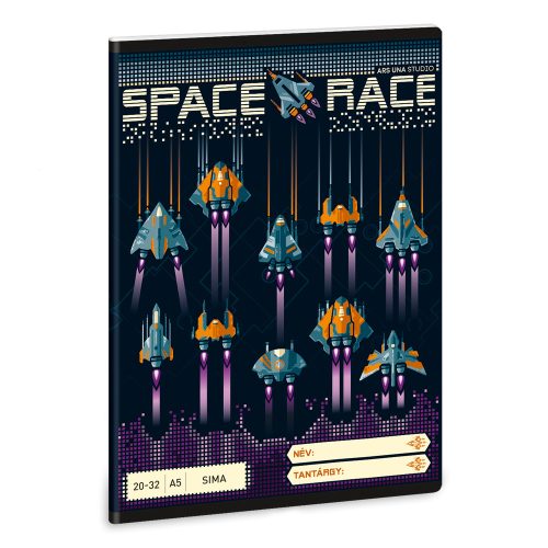 ARS UNA A/5 füzet sima 20-32 Space race