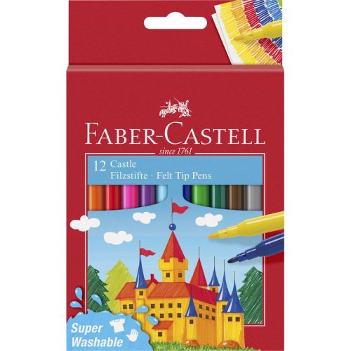 Faber Castell filctoll készlet 12 db-os (kastélyos)