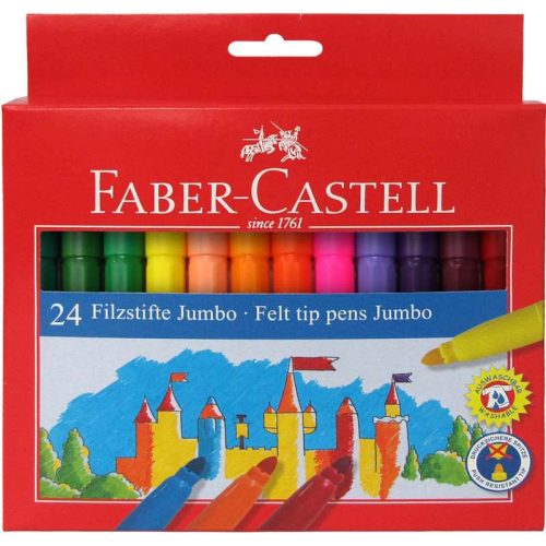 Faber-Castell 'Jumbo' filctoll készlet, 24 különböző szín