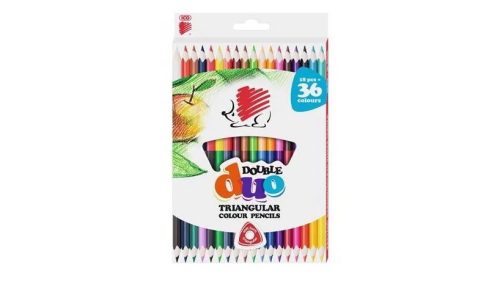 ICO Süni duo színes ceruza készlet, 18=36 