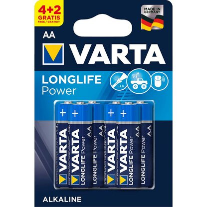 Varta 'Longlife' Elem AA Ceruza 4+2 db/csomag