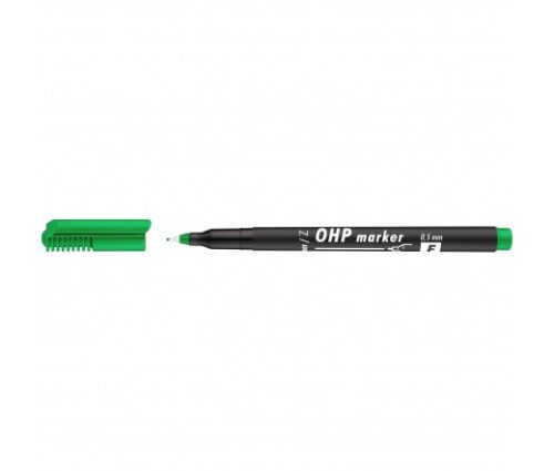 ICO Alkoholos marker, OHP, 0,5 mm, F, zöld