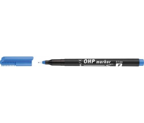 ICO Alkoholos marker, OHP, 0,5 mm, F, kék