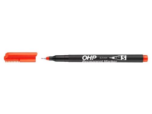 ICO Alkoholos marker, OHP, 0,3 mm, S,piros