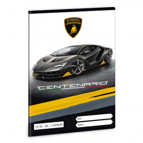 Ars Una 'Lamborghini Centenario' füzet, A5, 3.osztályos, 12-32