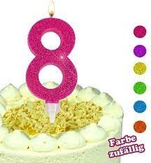TRENDHAUS  Birthday Fun Numbers Glitter Maxi Candles (szülinapi glitteres gyertya) '8'