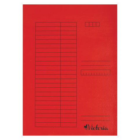 Victoria Pólyás dosszié, karton, A4, piros