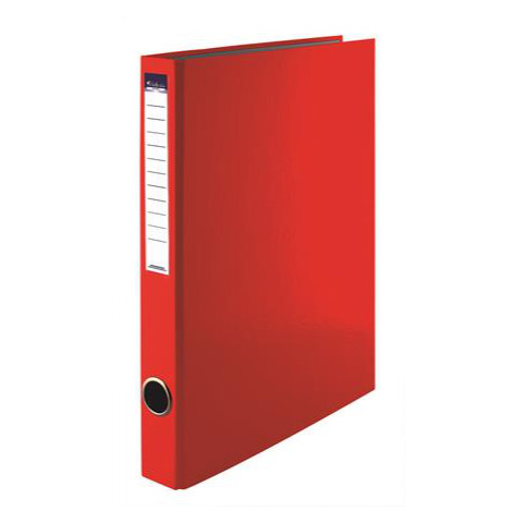 Victoria Gyűrűs könyv, 4 gyűrű, 35 mm, A4, PP/karton, piros