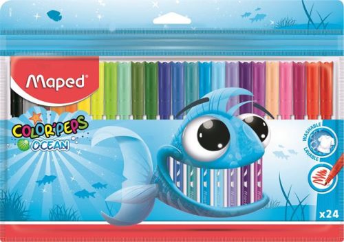 Maped 'Color'Peps Ocean' filctoll készlet, 2 mm, 24 különböző szín kimosható