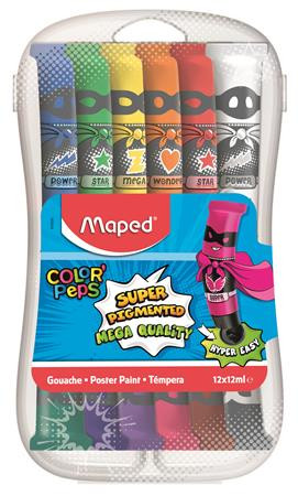 Maped Tempera készlet műanyag dobozban 12 x 12 ml