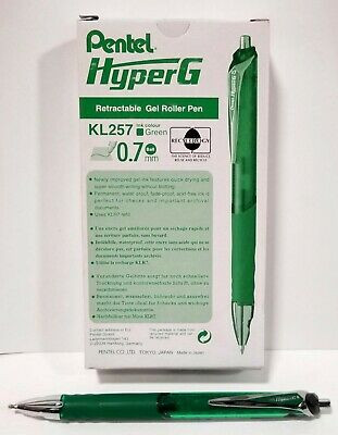 Pentel 'HyperG', KL257-D, 0,7mm, zöld