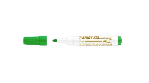 ICO 'XXL T-Shirt' Textilmarker, 1-3 mm, kúpos, zöld