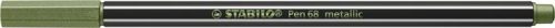 Stabilo 'Pen 68 Metallic' rostirón, 1,4mm, metál világoszöld